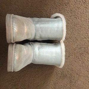 UGG Australia White/Sliver Boots